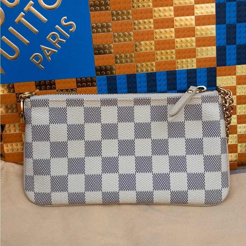 Authentic Louis Vuitton NEW Limited edition Mila Pochette Azur